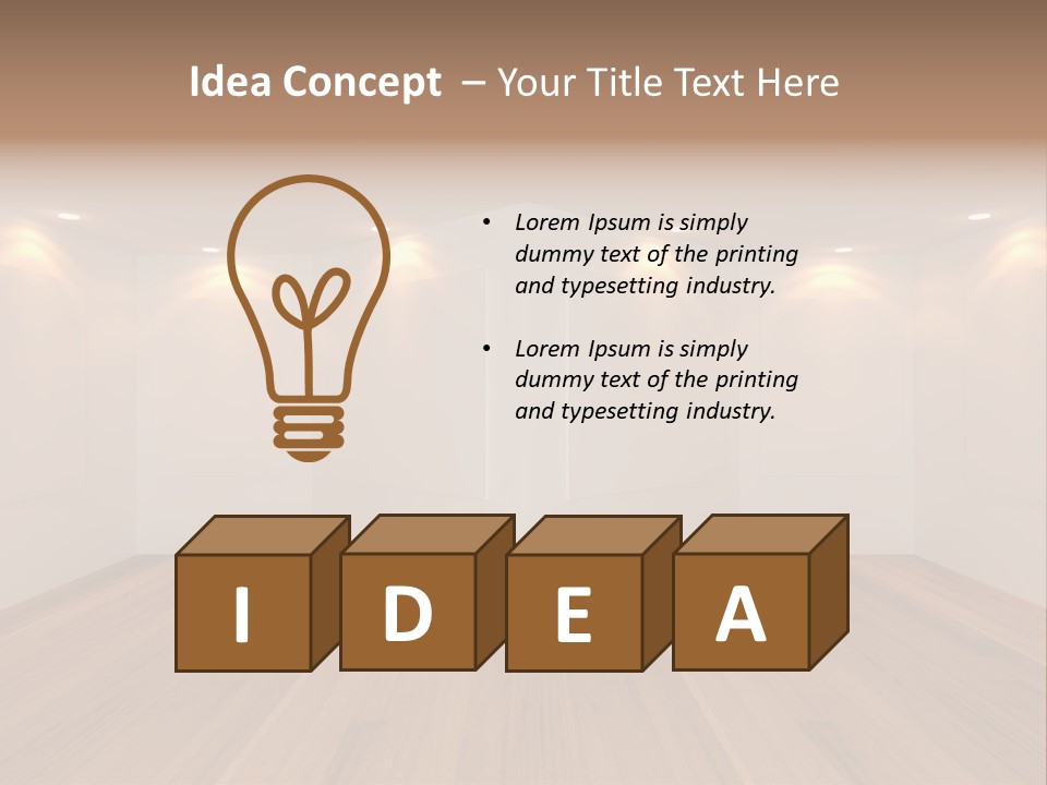 Backdrop House Abstract PowerPoint Template