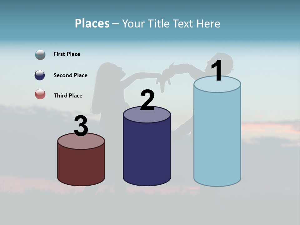 Teamwork Figure Humor PowerPoint Template