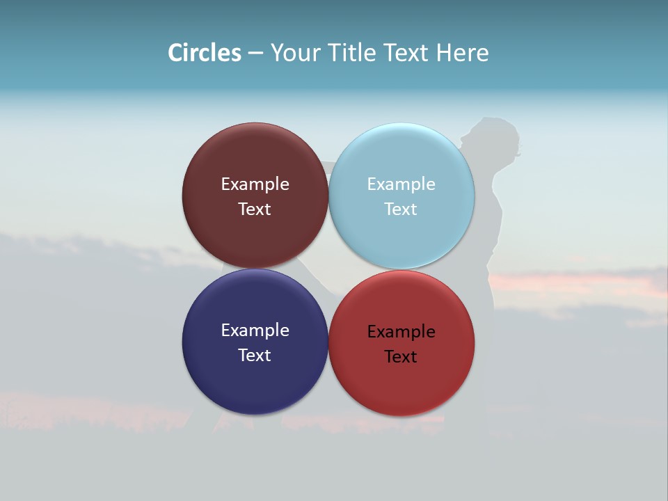 Teamwork Figure Humor PowerPoint Template