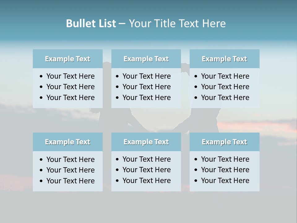 Teamwork Figure Humor PowerPoint Template