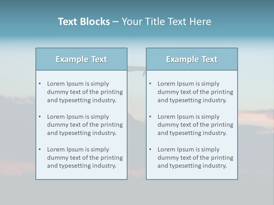 Teamwork Figure Humor PowerPoint Template
