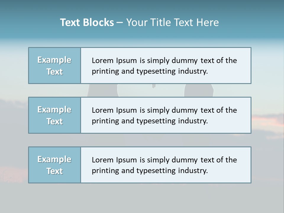 Teamwork Figure Humor PowerPoint Template
