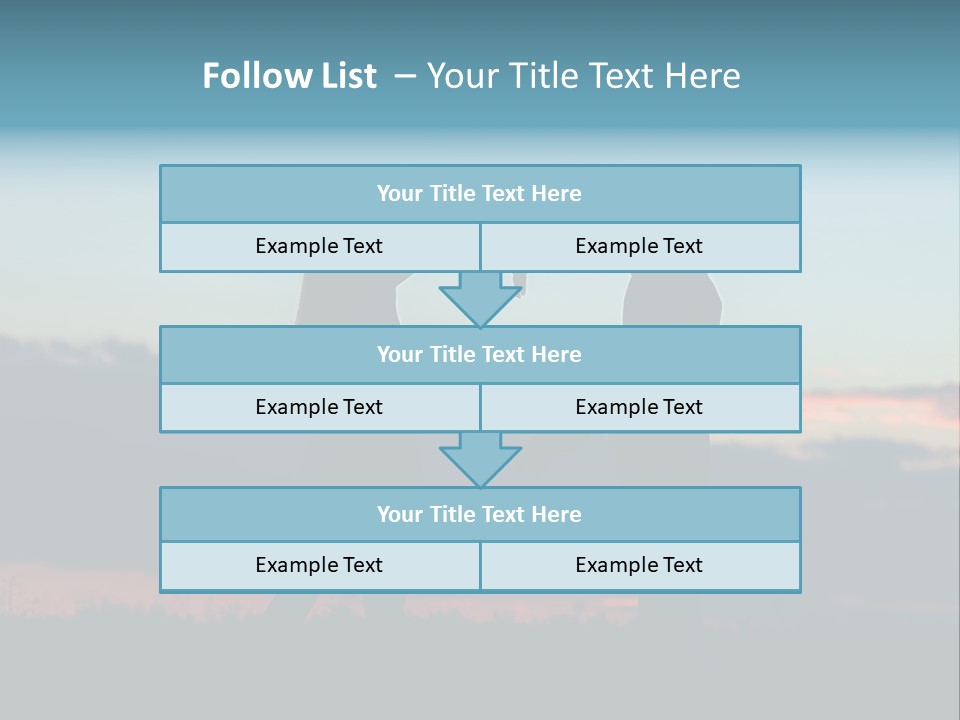 Teamwork Figure Humor PowerPoint Template