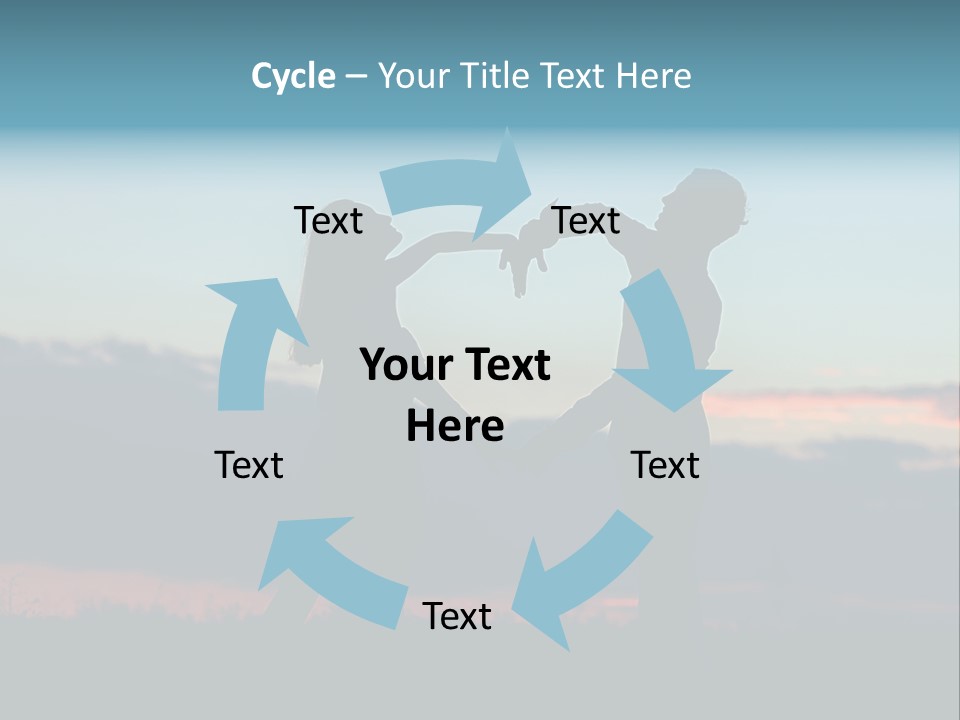 Teamwork Figure Humor PowerPoint Template