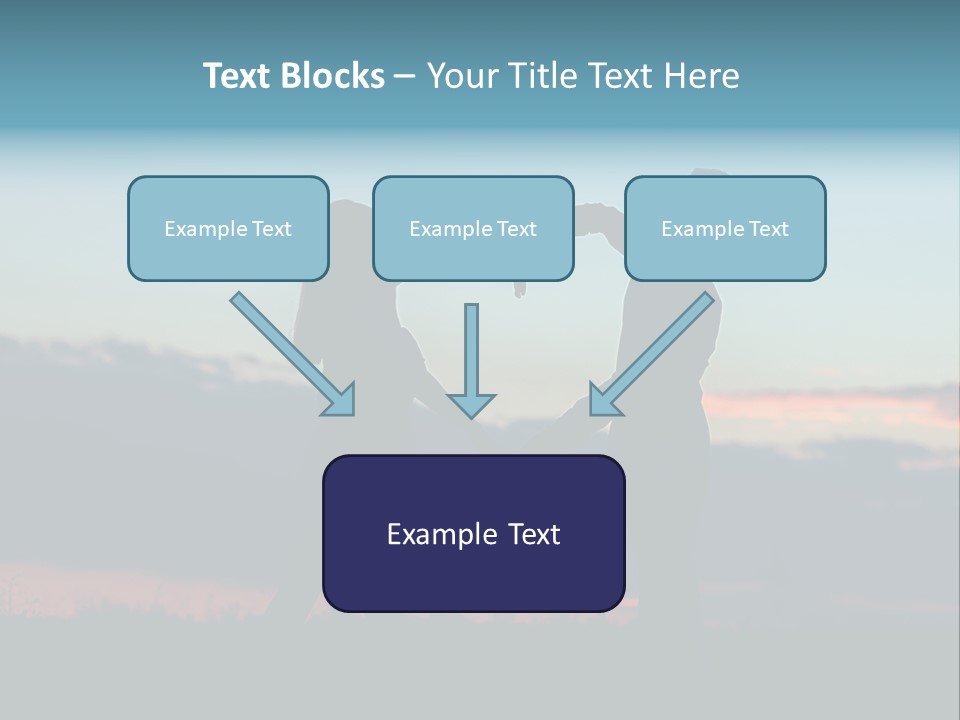 Teamwork Figure Humor PowerPoint Template