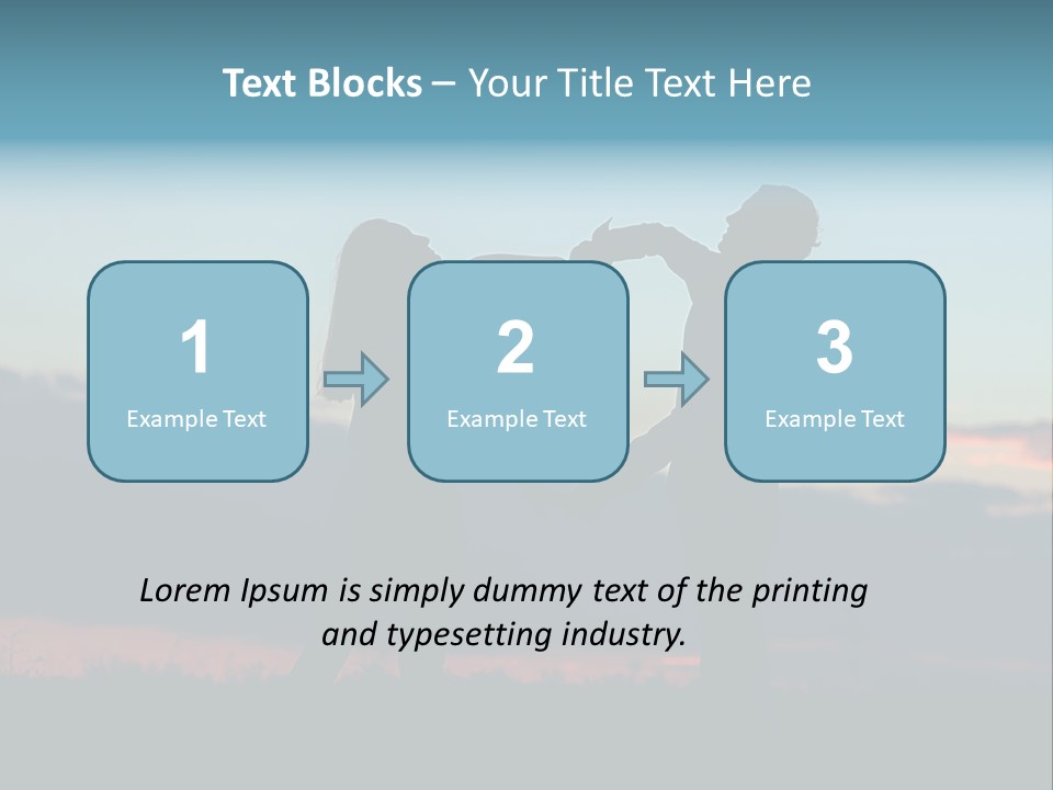 Teamwork Figure Humor PowerPoint Template