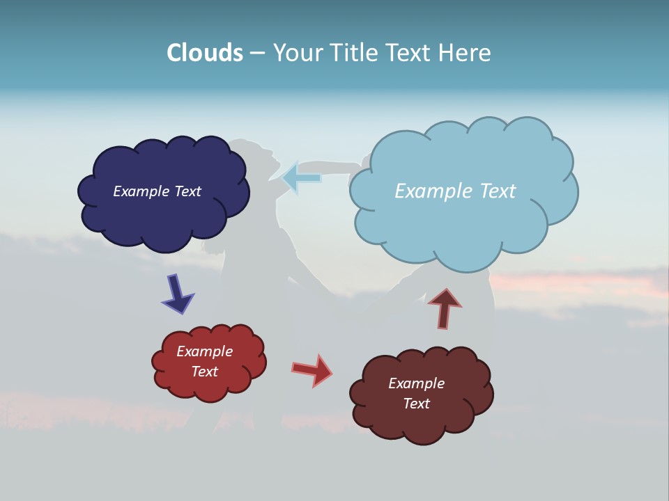 Teamwork Figure Humor PowerPoint Template