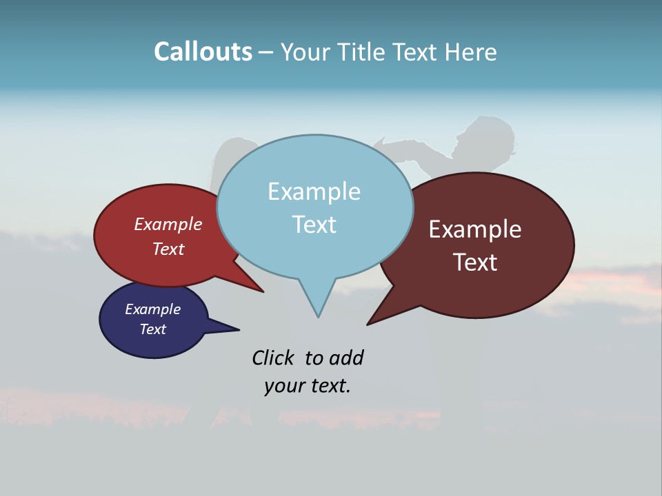 Teamwork Figure Humor PowerPoint Template