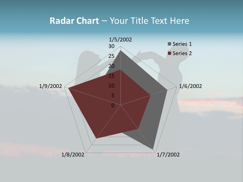 Teamwork Figure Humor PowerPoint Template