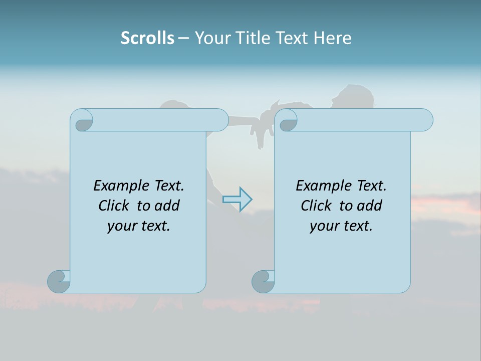 Teamwork Figure Humor PowerPoint Template