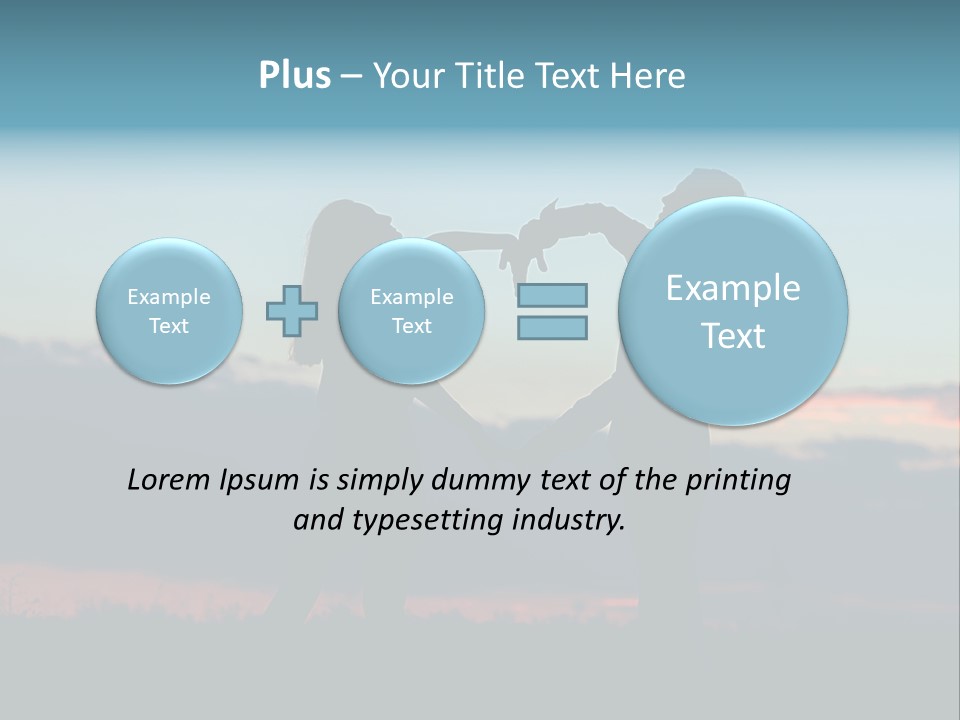 Teamwork Figure Humor PowerPoint Template