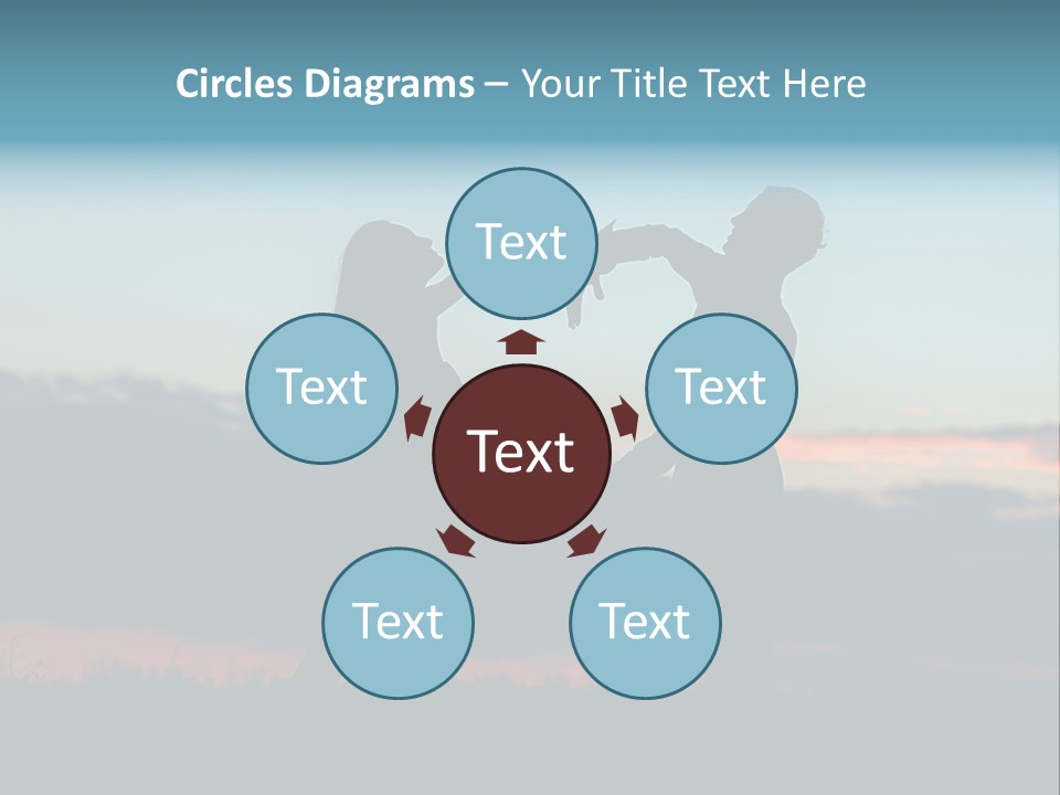 Teamwork Figure Humor PowerPoint Template