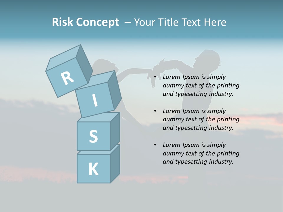 Teamwork Figure Humor PowerPoint Template