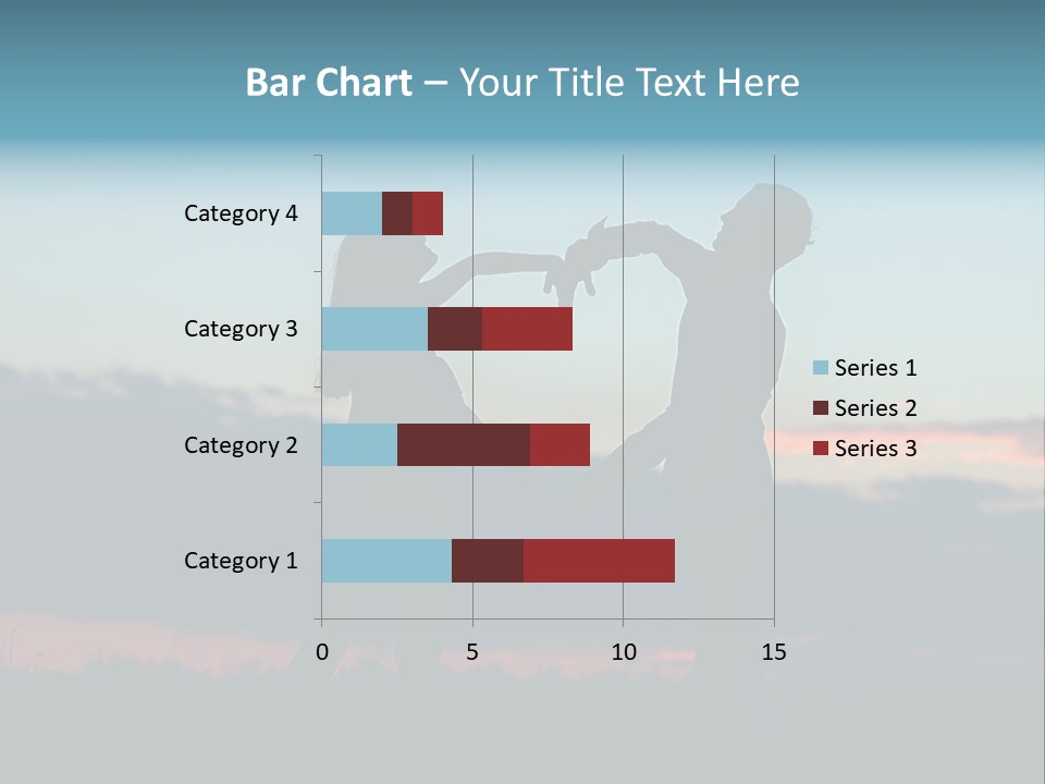 Teamwork Figure Humor PowerPoint Template