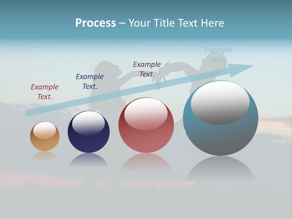 Teamwork Figure Humor PowerPoint Template