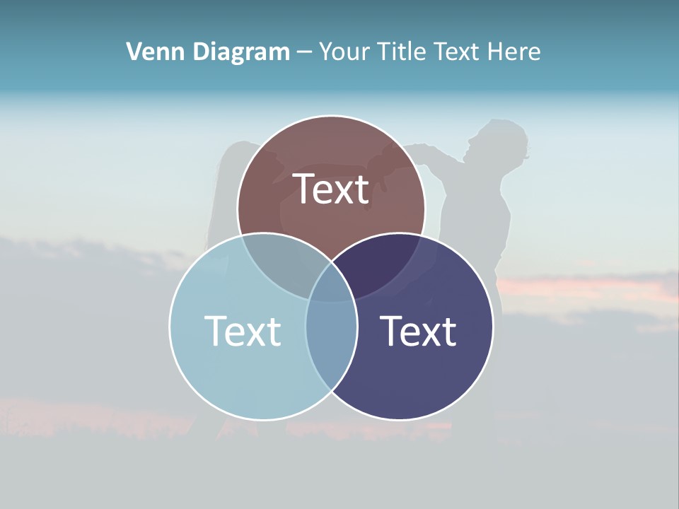 Teamwork Figure Humor PowerPoint Template