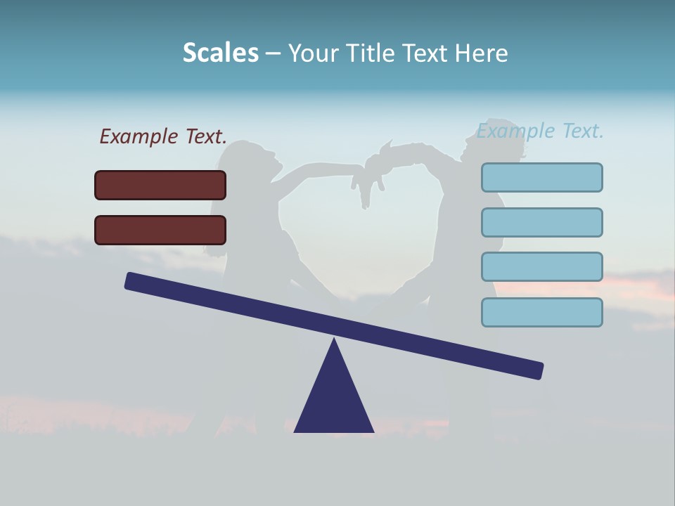 Teamwork Figure Humor PowerPoint Template