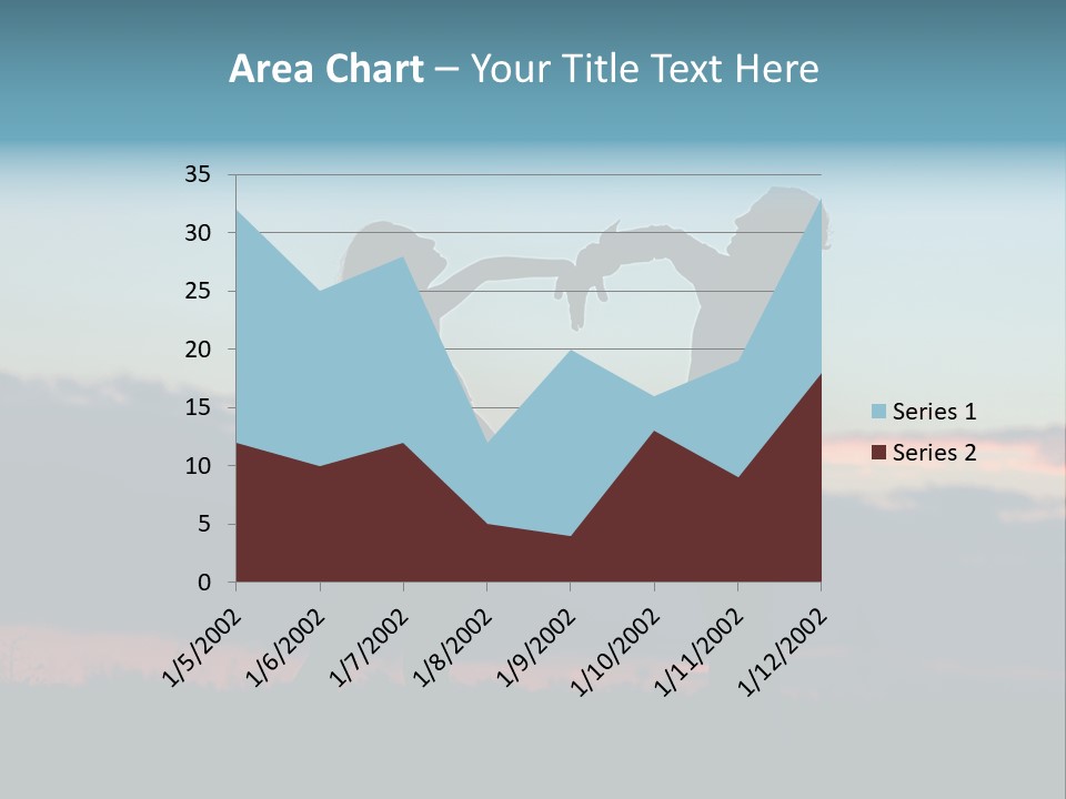 Teamwork Figure Humor PowerPoint Template