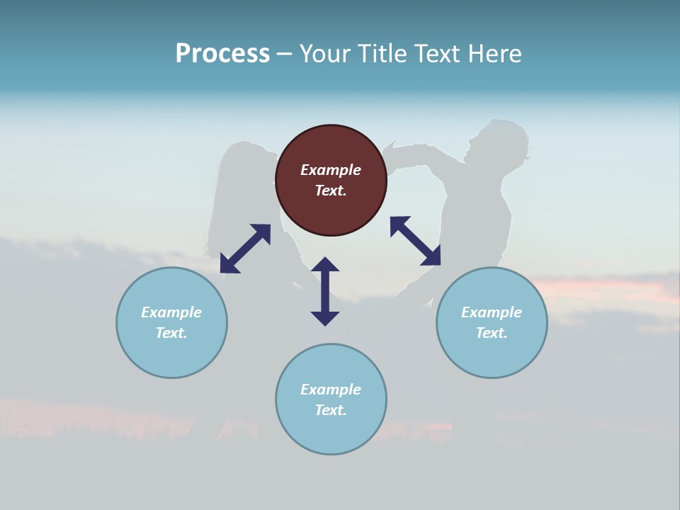 Teamwork Figure Humor PowerPoint Template