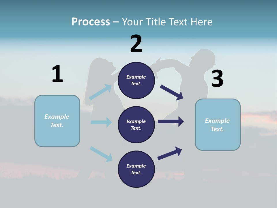 Teamwork Figure Humor PowerPoint Template