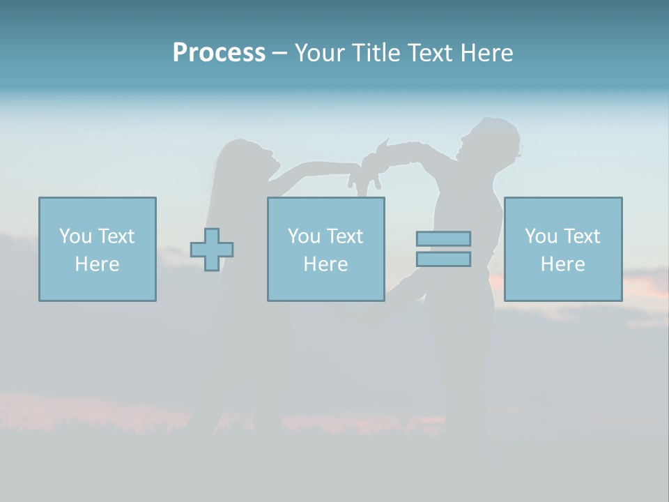 Teamwork Figure Humor PowerPoint Template