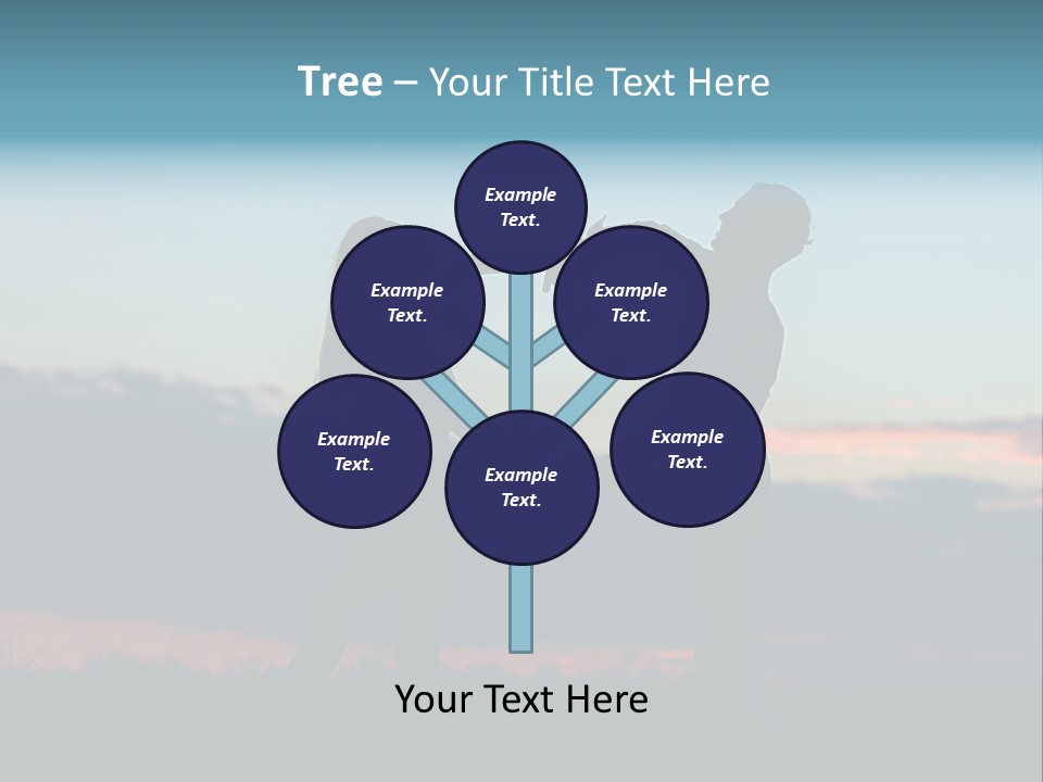 Teamwork Figure Humor PowerPoint Template