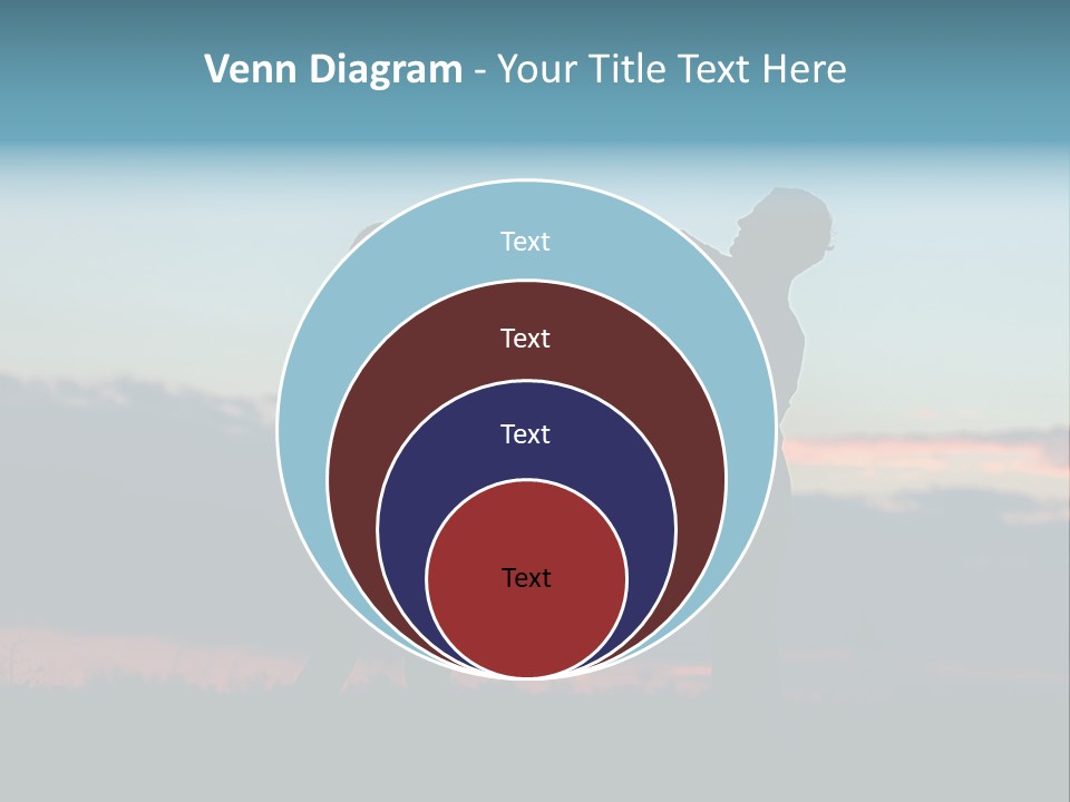 Teamwork Figure Humor PowerPoint Template