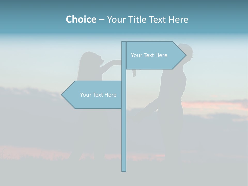 Teamwork Figure Humor PowerPoint Template