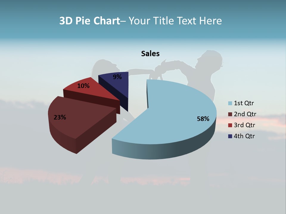 Teamwork Figure Humor PowerPoint Template