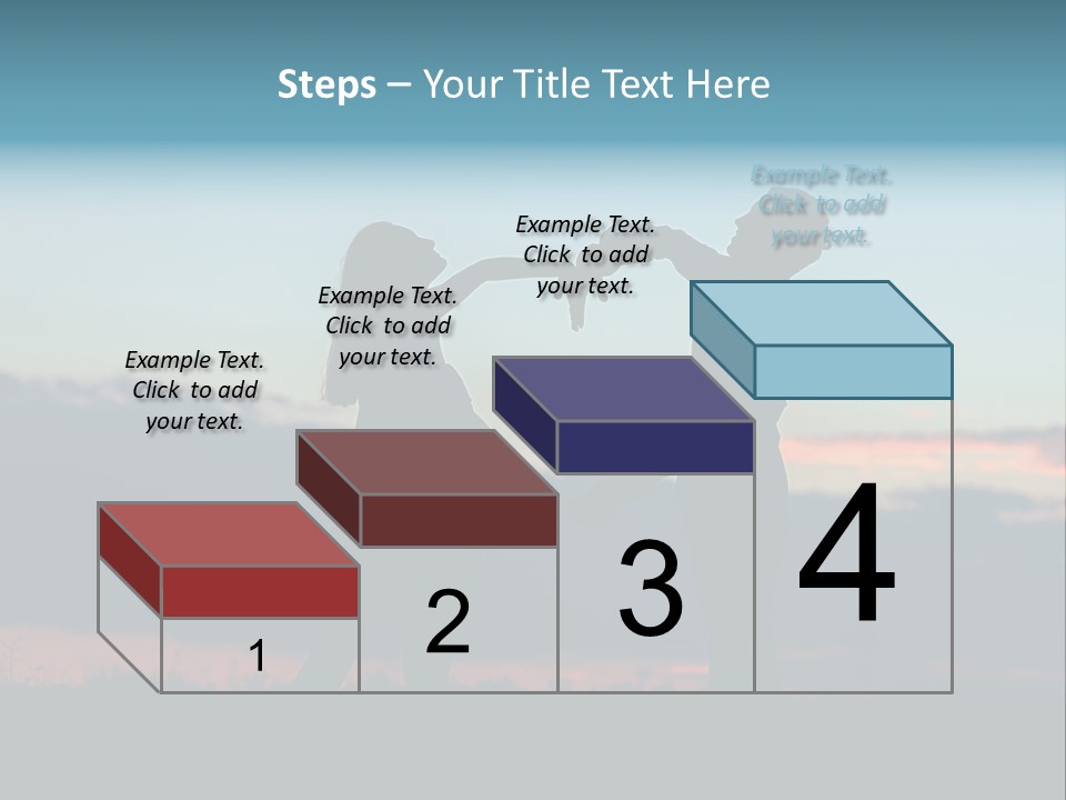 Teamwork Figure Humor PowerPoint Template