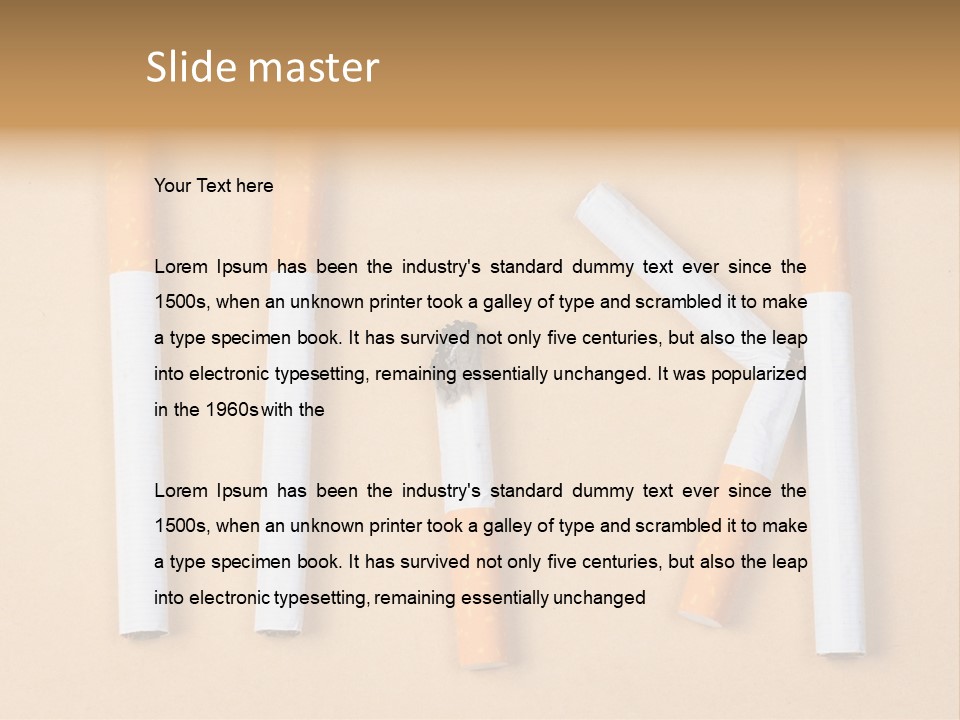 Many Habit Broken PowerPoint Template