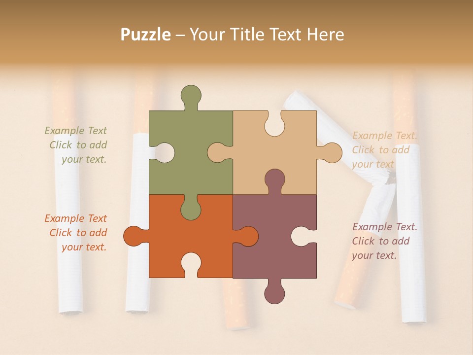 Many Habit Broken PowerPoint Template