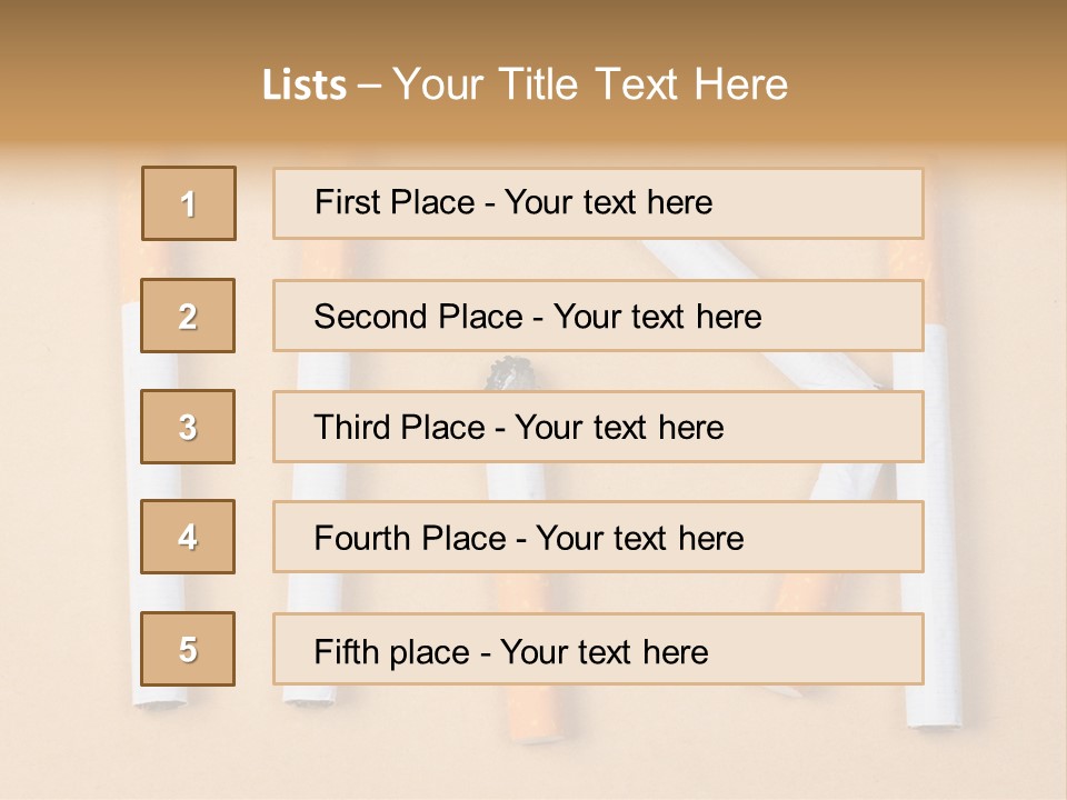 Many Habit Broken PowerPoint Template
