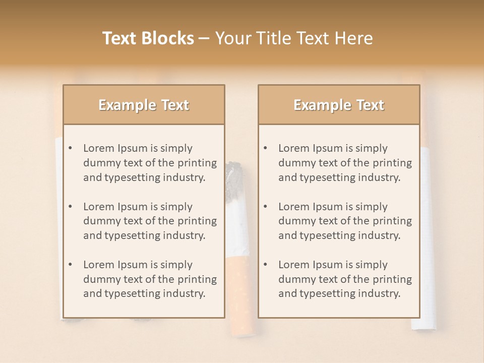 Many Habit Broken PowerPoint Template