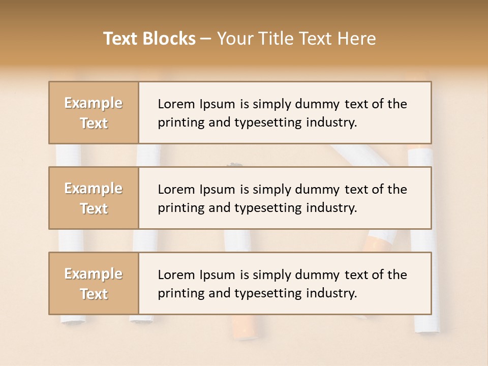Many Habit Broken PowerPoint Template