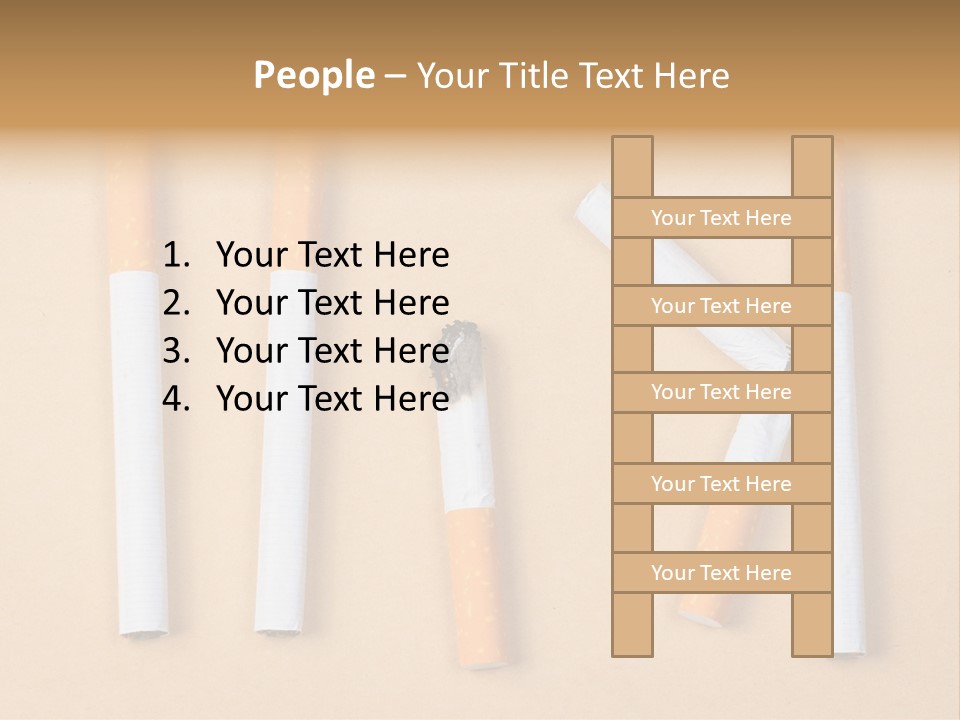 Many Habit Broken PowerPoint Template