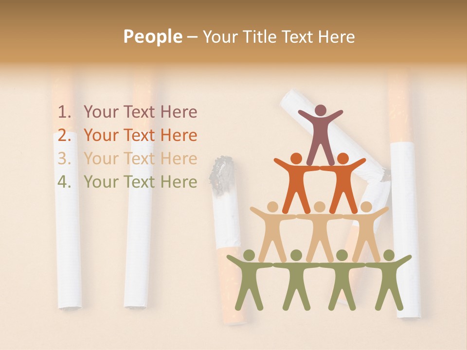 Many Habit Broken PowerPoint Template