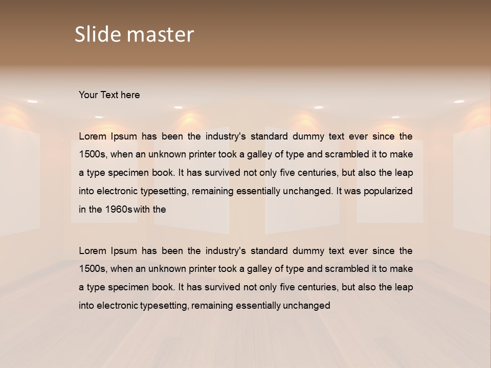 Room Light Banner PowerPoint Template