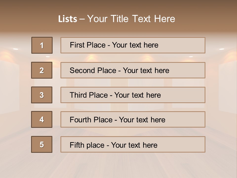 Room Light Banner PowerPoint Template