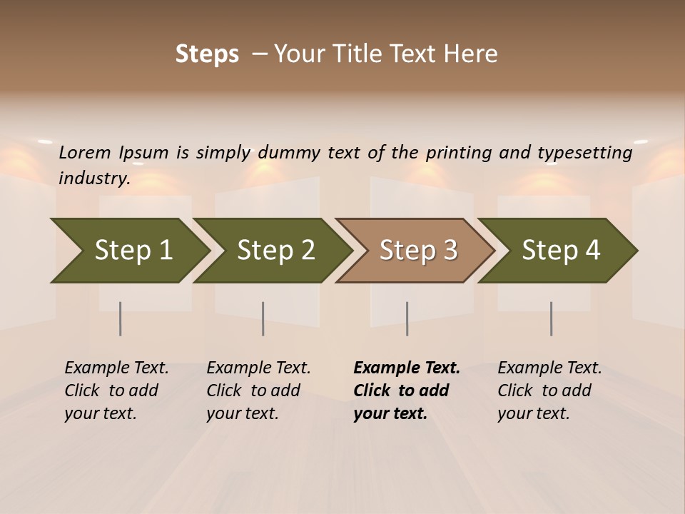 Room Light Banner PowerPoint Template
