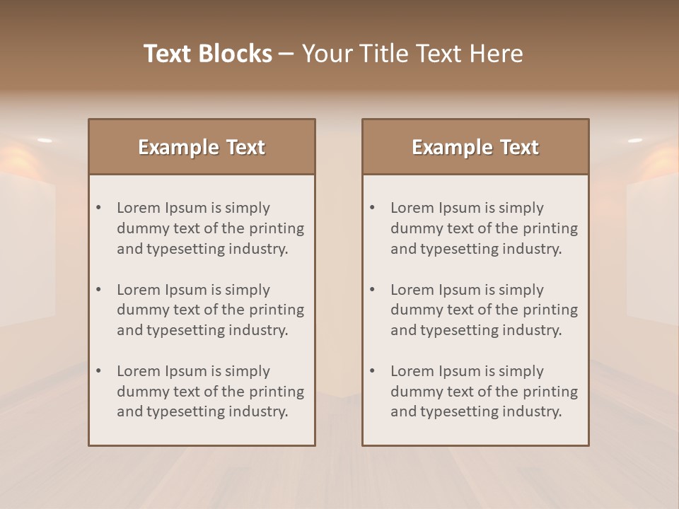 Room Light Banner PowerPoint Template