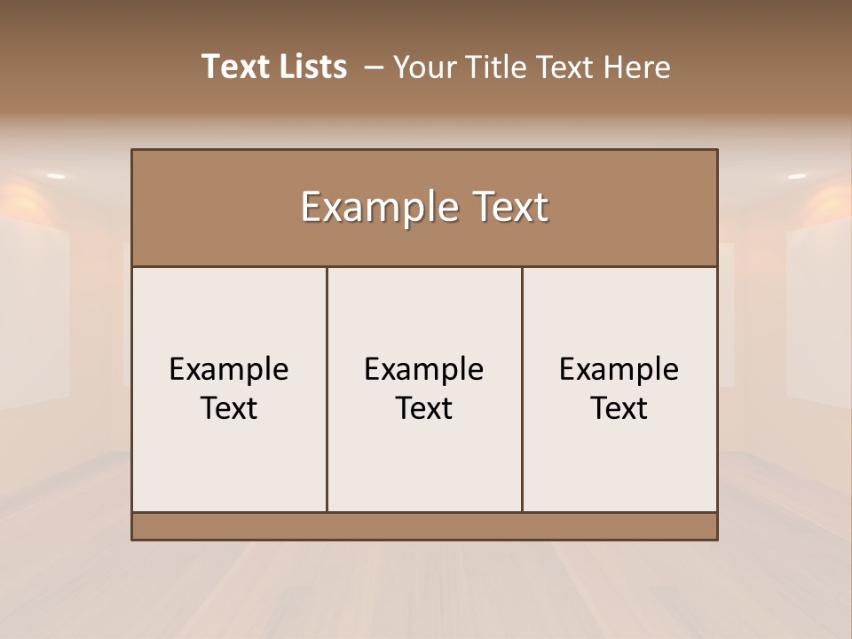 Room Light Banner PowerPoint Template