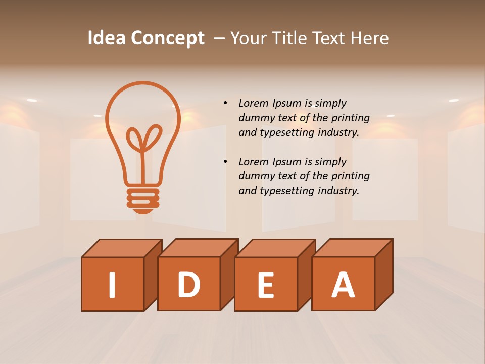 Room Light Banner PowerPoint Template