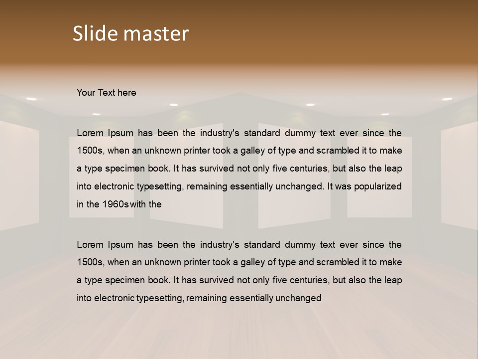 Home Modern Paint PowerPoint Template