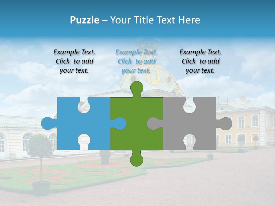 Baroque Golden Balustrade PowerPoint Template