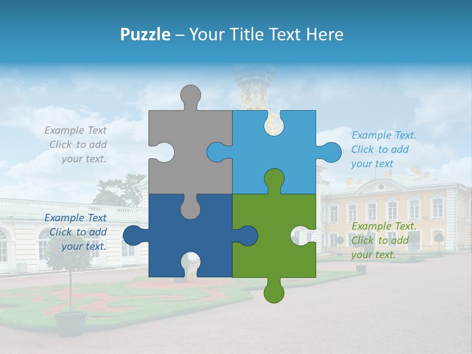 Baroque Golden Balustrade PowerPoint Template