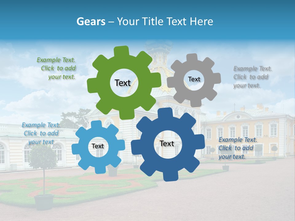 Baroque Golden Balustrade PowerPoint Template