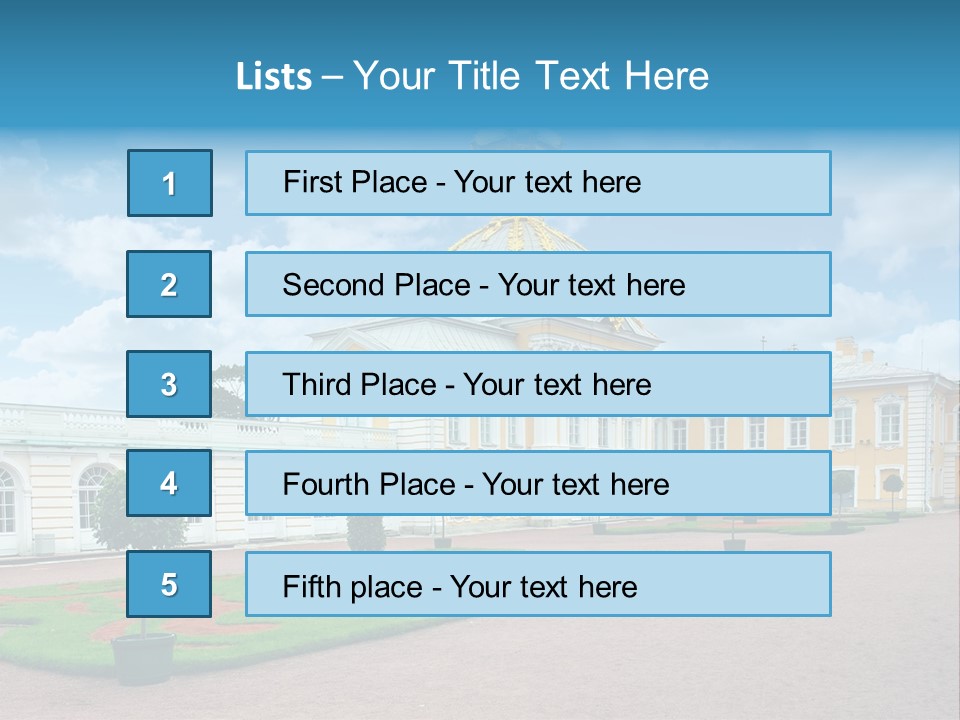 Baroque Golden Balustrade PowerPoint Template