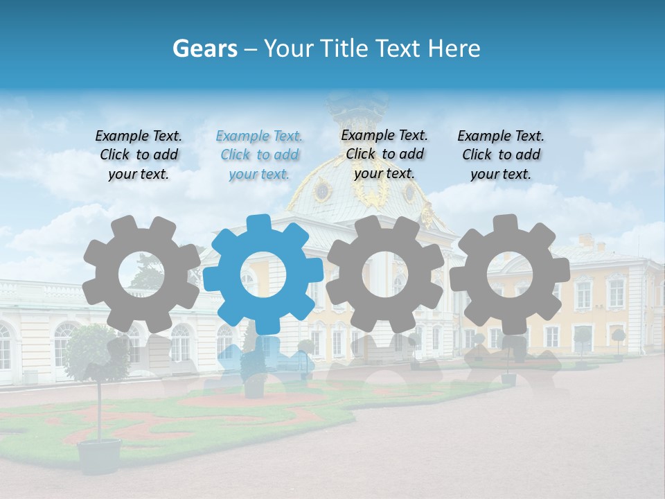 Baroque Golden Balustrade PowerPoint Template