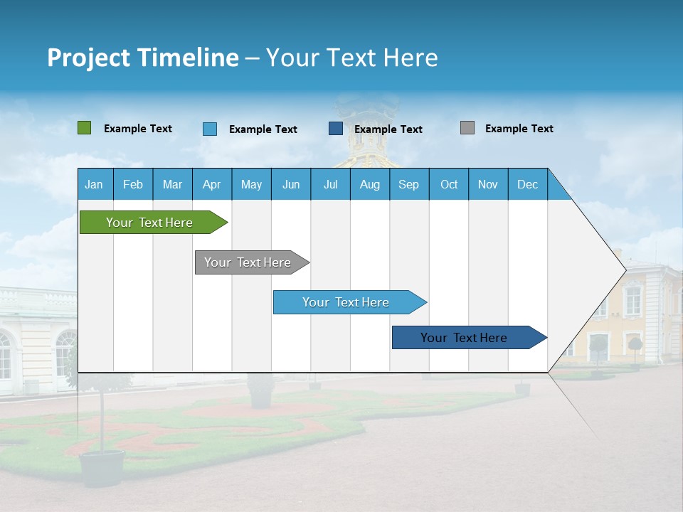 Baroque Golden Balustrade PowerPoint Template